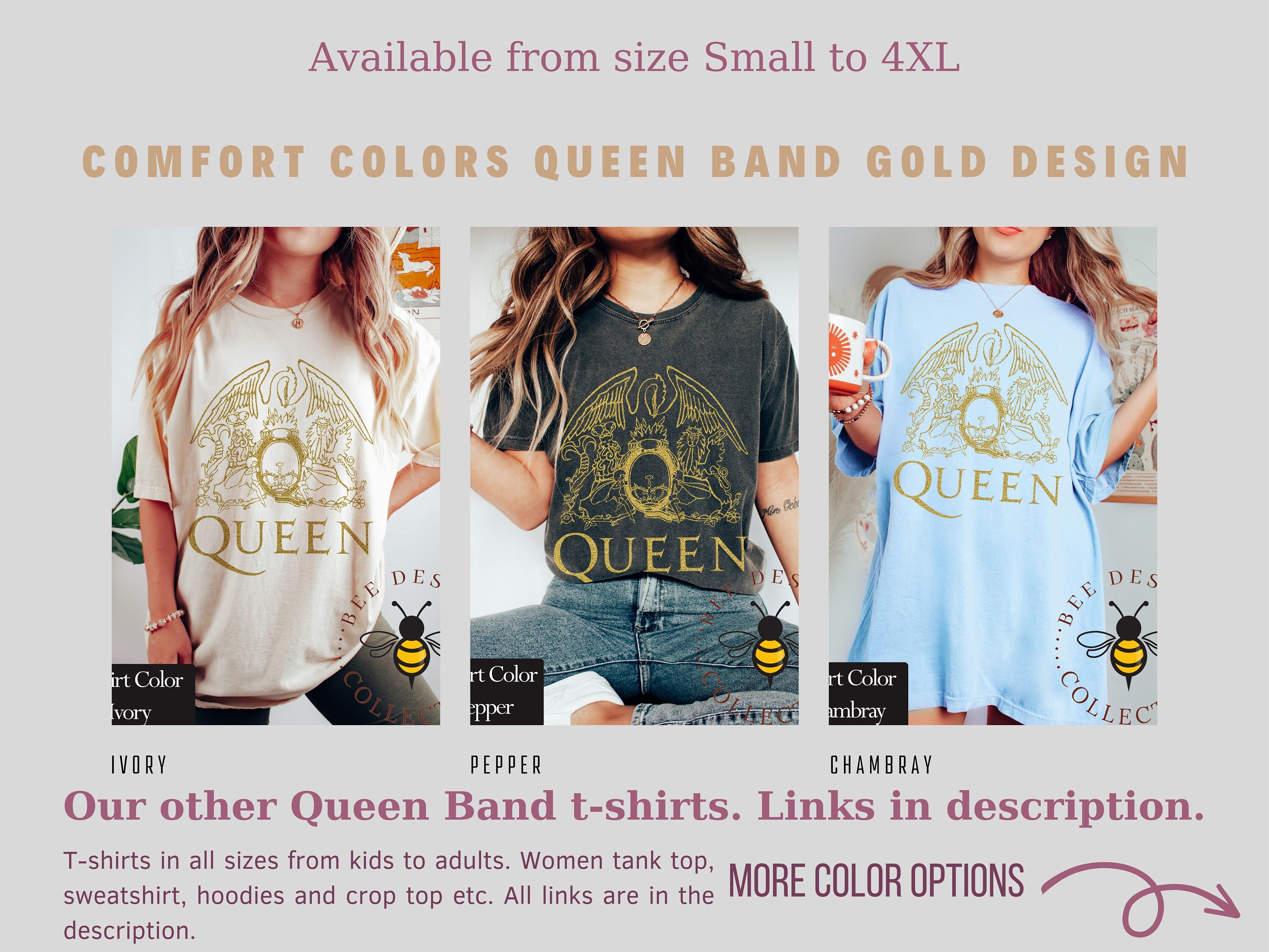 Comfort Colors Freddie Mercury Queen Band Shirt Festival - Etsy