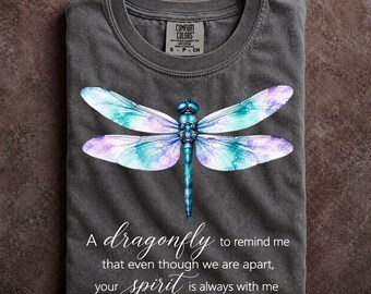 Dragonfly Sympathy Gift Shirt Bereavement Support Clothing Memorial Keepsake Tee