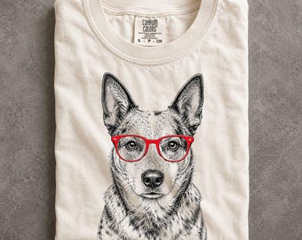 Australian Cattle Dog Shirt Ranch Dog Working Dog Western Style Heeler Owner Gift Tee