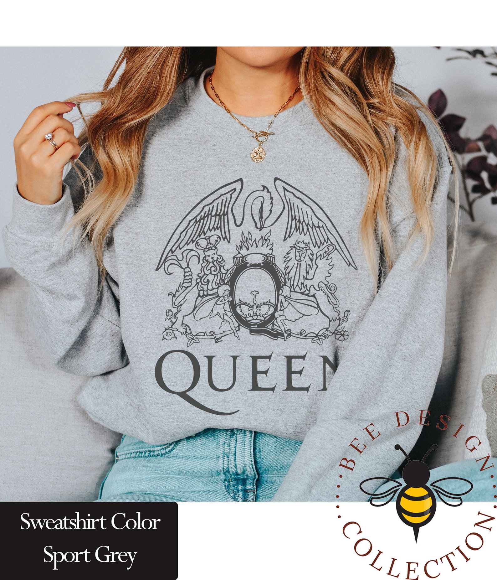 Freddie Mercury Queen Band Sweatshirt Festival Clothing Rock Etsy