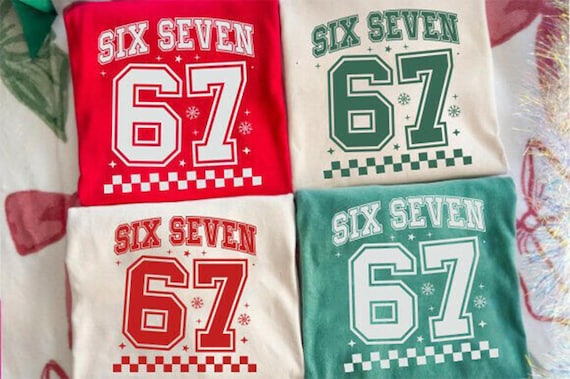 Christmas 67 Shirt Six Seven Matching Family Xmas Tee