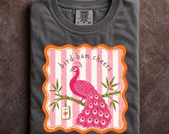 Bird Bam Cheers Comfort Colors Shirt Mahjong Social Club Graphic Tee