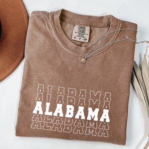 Alabama Shirt Comfort Colors Game Day Tee Gift for Her or Him Southern Pride Unisex College Shirt
