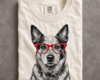 Blue Heeler Shirt, Australian Cattle Dog Mom Dad Gift, Heeler Lover Pet Owner Graphic T-Shirt