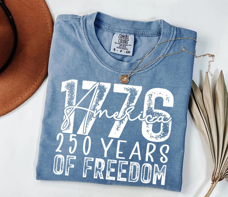 America 250 Years of Freedom Shirt 1776 Commemorative Patriotic USA Anniversary Comfort Colors Tee imagem 4