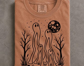 Fresno Nightcrawler Comfort Colors Shirt, Minimalist Cryptid Folk Art, Paranormal Lover Gift