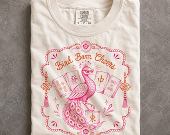 Comfort Colors American Mah Jongg Bird Bam Tournament Shirt NMJL Game Day Apparel