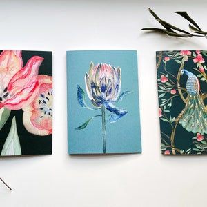 Set di biglietti di auguri "Garden Eden" dipinti a mano | Acquerello | Fiori | Primavera | Congratulazioni | Compleanno | Festa della Donna | Festa della mamma | Festa del papà