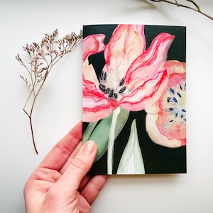 Grußkarte „Tulpen Pracht“ Karte selbstgemalte aquarell Karte | Blumen | Glückwunsch | Geburtstagskarte | Frauentag | Muttertag | Vatertag
