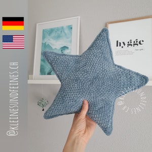 Star Pillow "POLLUX"/ Star Pillow "POLLUX"/ Plush Pattern / Amigurumi pattern/ Plush Pillow Crochet Pattern/ Crochet Star Pattern/