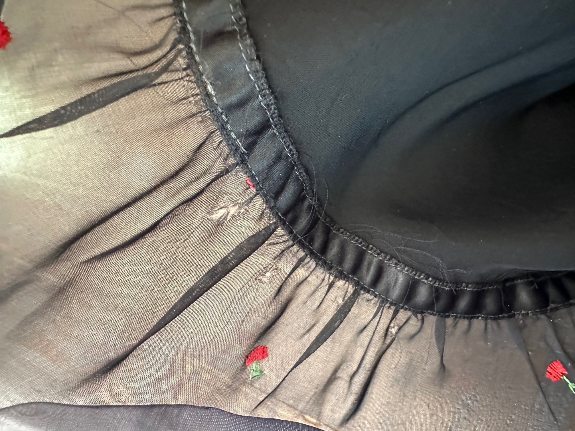 Vintage 1950s Black Half Slip Cherries Skirt Slip Lace - Etsy