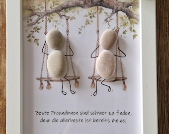 Steinbild Freundinnen