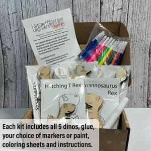 Dino&#39;s - DIY Color Kits  (Color, Glue, Enjoy!)