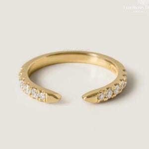 0.36ct Lab Grown Diamond Half Eternity Ring in 18k White Gold | Stacking Ring | Diamond Wedding Band | Comes with Certificate and Gift Boxed