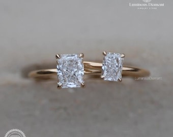 Strahlender Diamant Verlobungsring, 1Ct Solitär, IGI-zertifiziert
