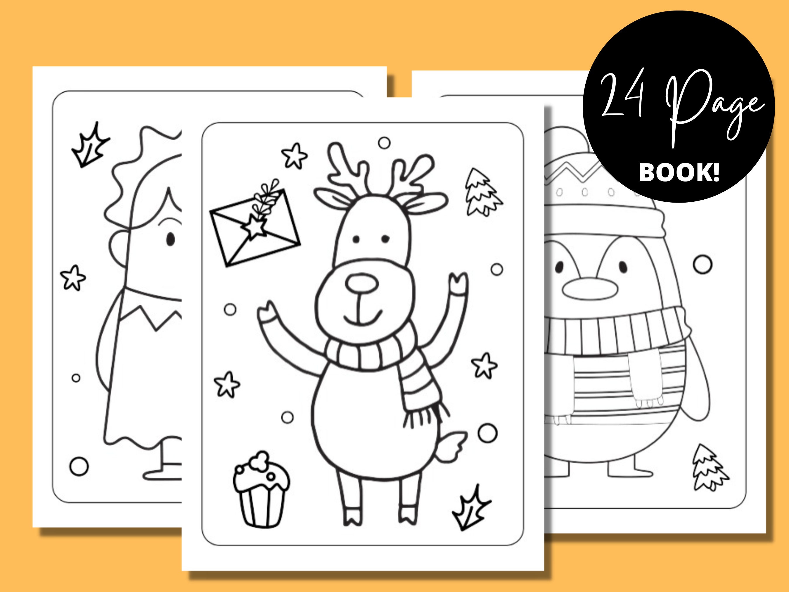 Christmas Coloring Book, Adult Coloring Book, Christmas Gifts, Custom ...