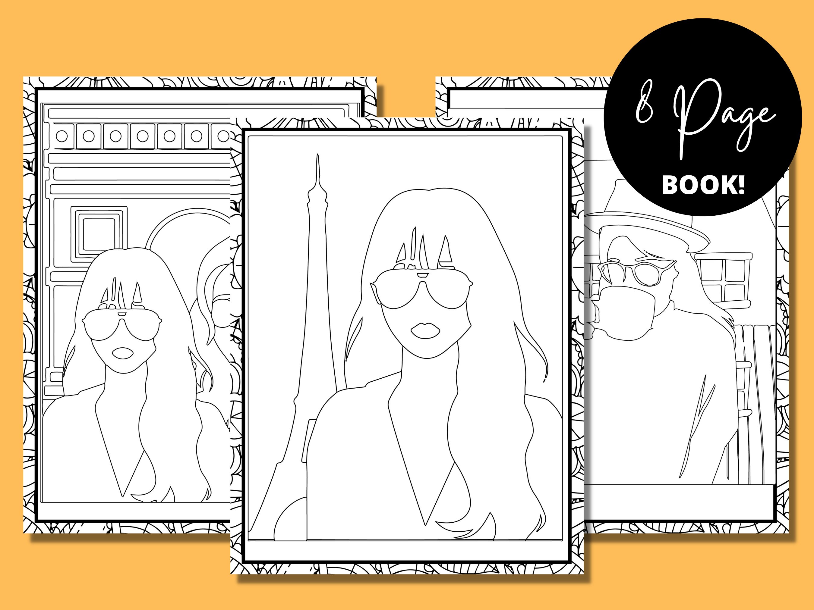 Fashion Coloring Book Adult Coloring Book Fashion Gifts - Etsy