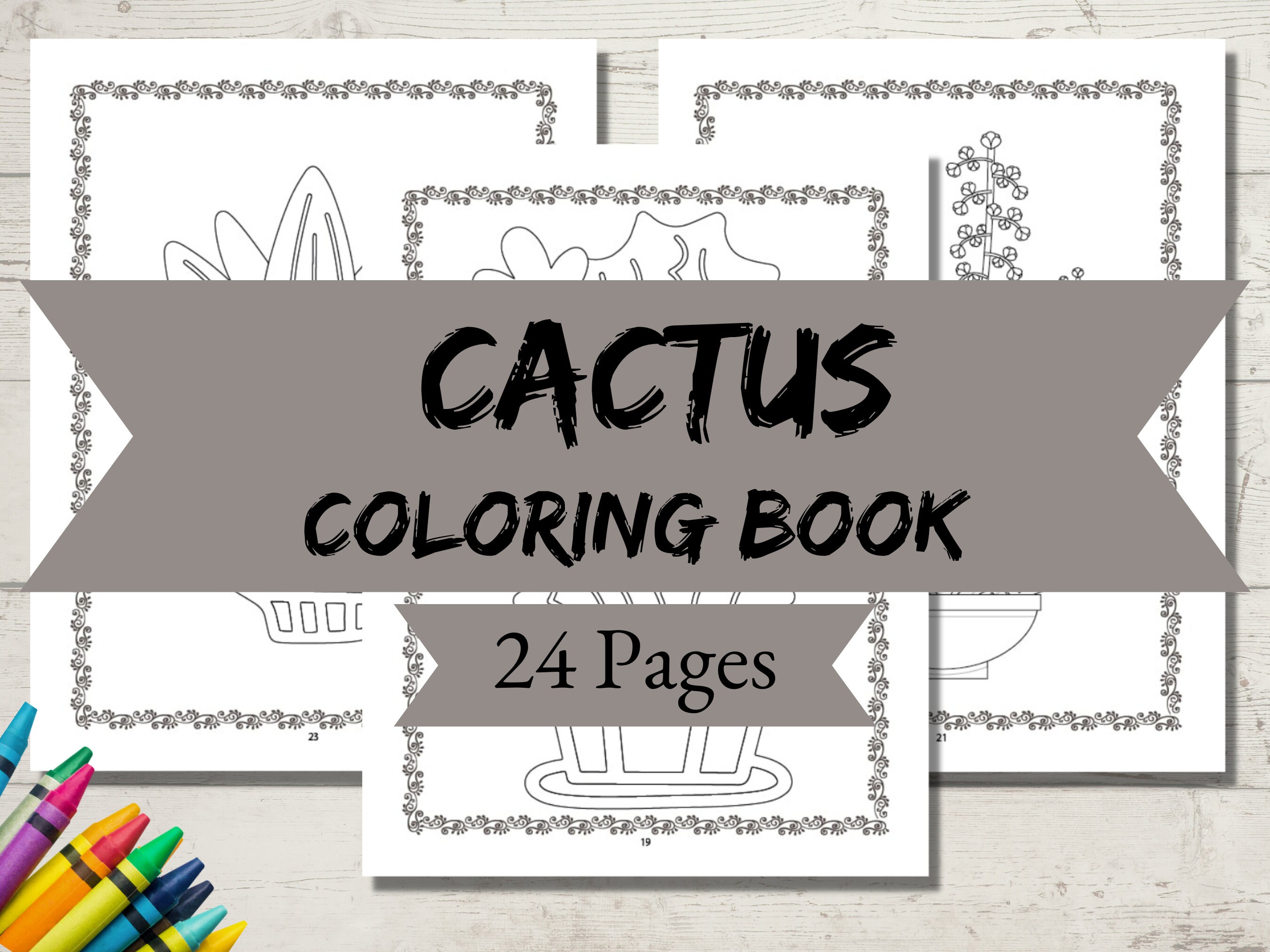 Succulent Coloring Book, Adult Coloring Book, Succulent Gifts, Custom Coloring Book, Gift for ...