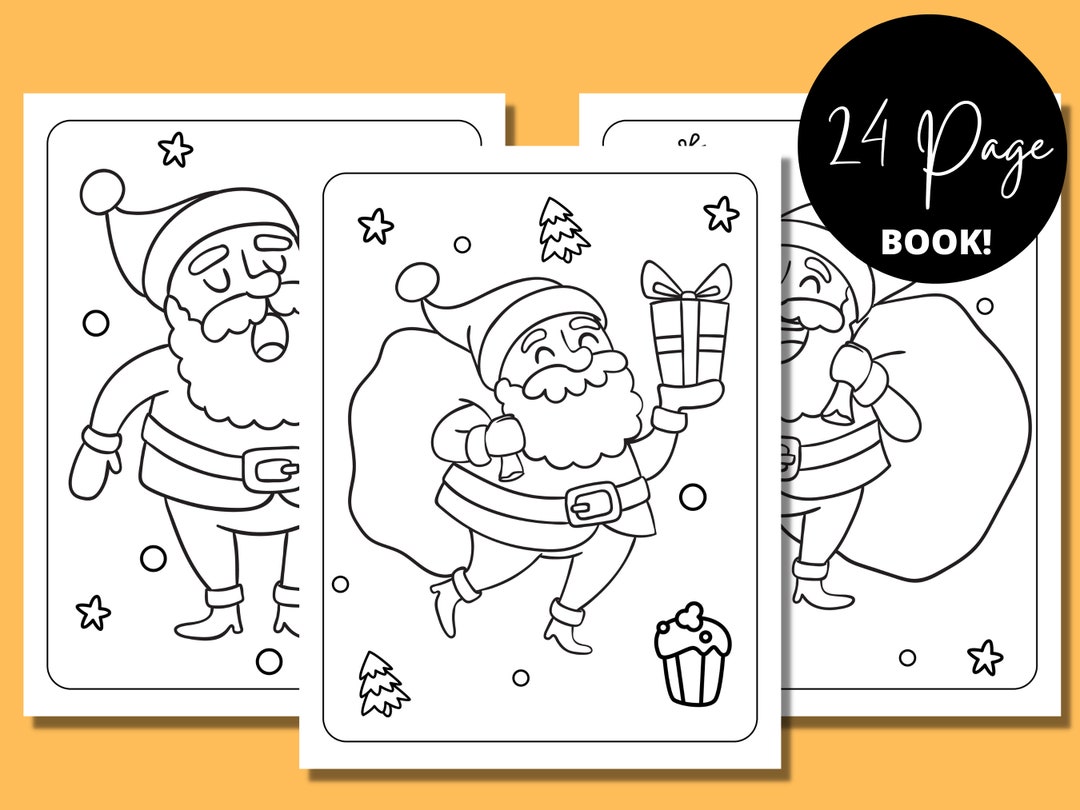 Christmas Coloring Book, Adult Coloring Book, Christmas Gifts, Custom ...