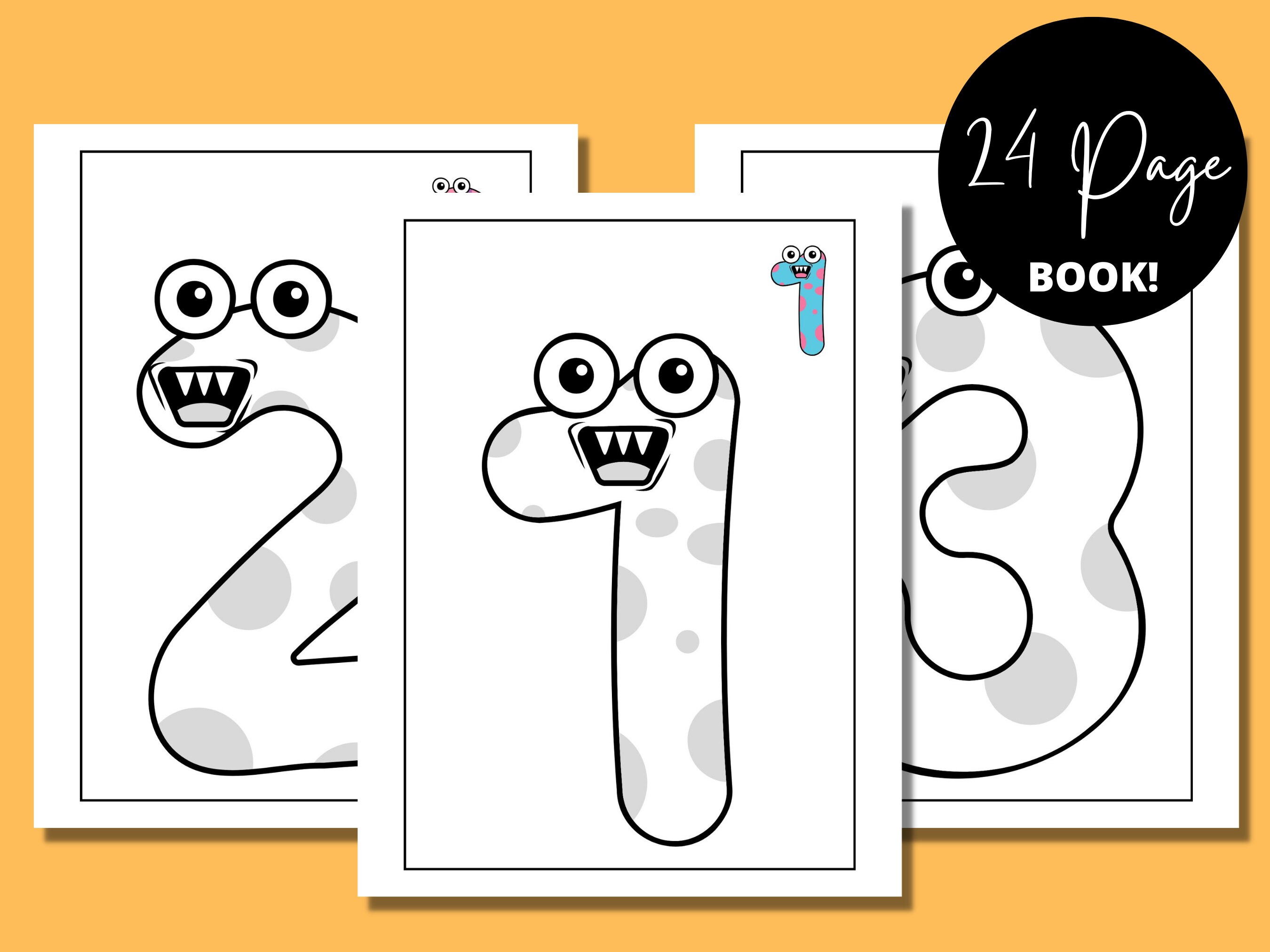 Numbers Coloring Book, Adult Coloring Book, Numbers Gifts, Custom Coloring Book, Gift for