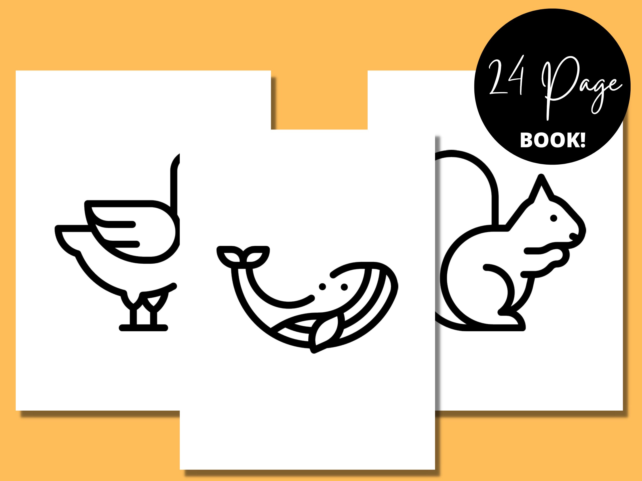 Animals Coloring Book Adult Coloring Book Animals Gifts - Etsy