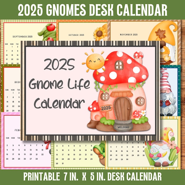 2025 Cottagecore Calendar Etsy UK