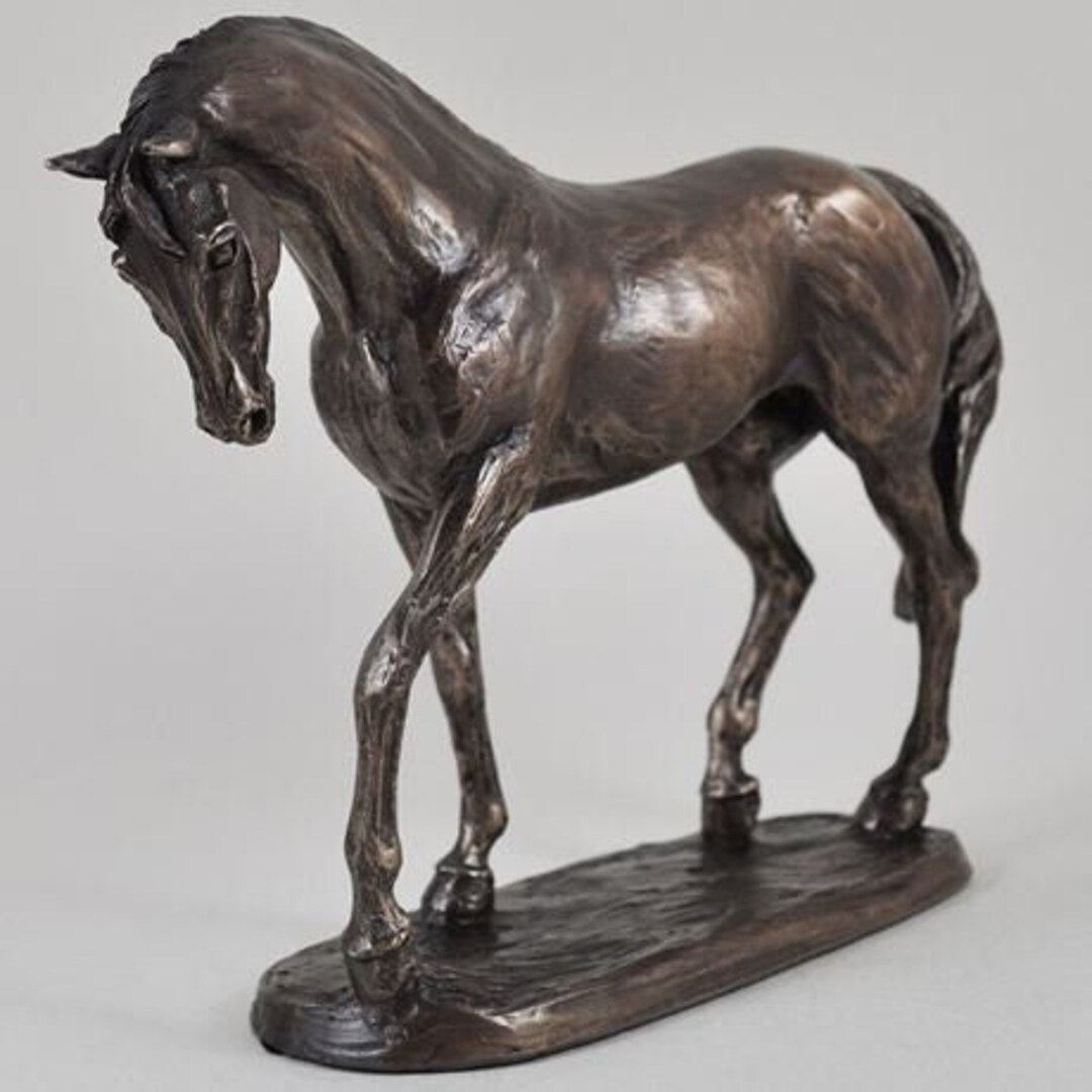 Nobility Cold Cast Bronze Horse Sculpture Home Decor Etsy