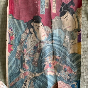 Antique Japanese Edo period Woodblock Print Utagawa Kunisada