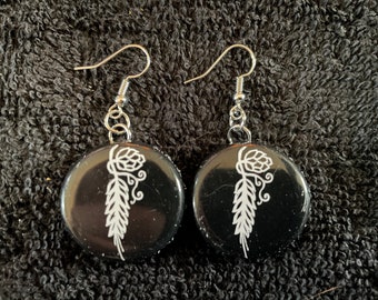 Recycled Karbach Beer Bottle Cap Earrings FREE SHIPPING!