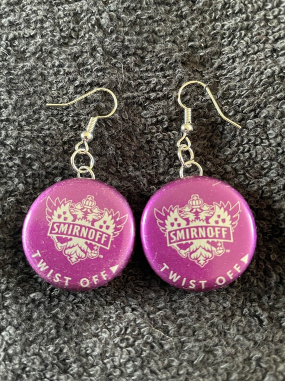 Recycled Purple Grape Smirnoff Ice Wine Cooler Bottle Cap Etsy