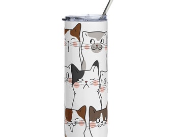 Cat Mom Stainless steel tumbler