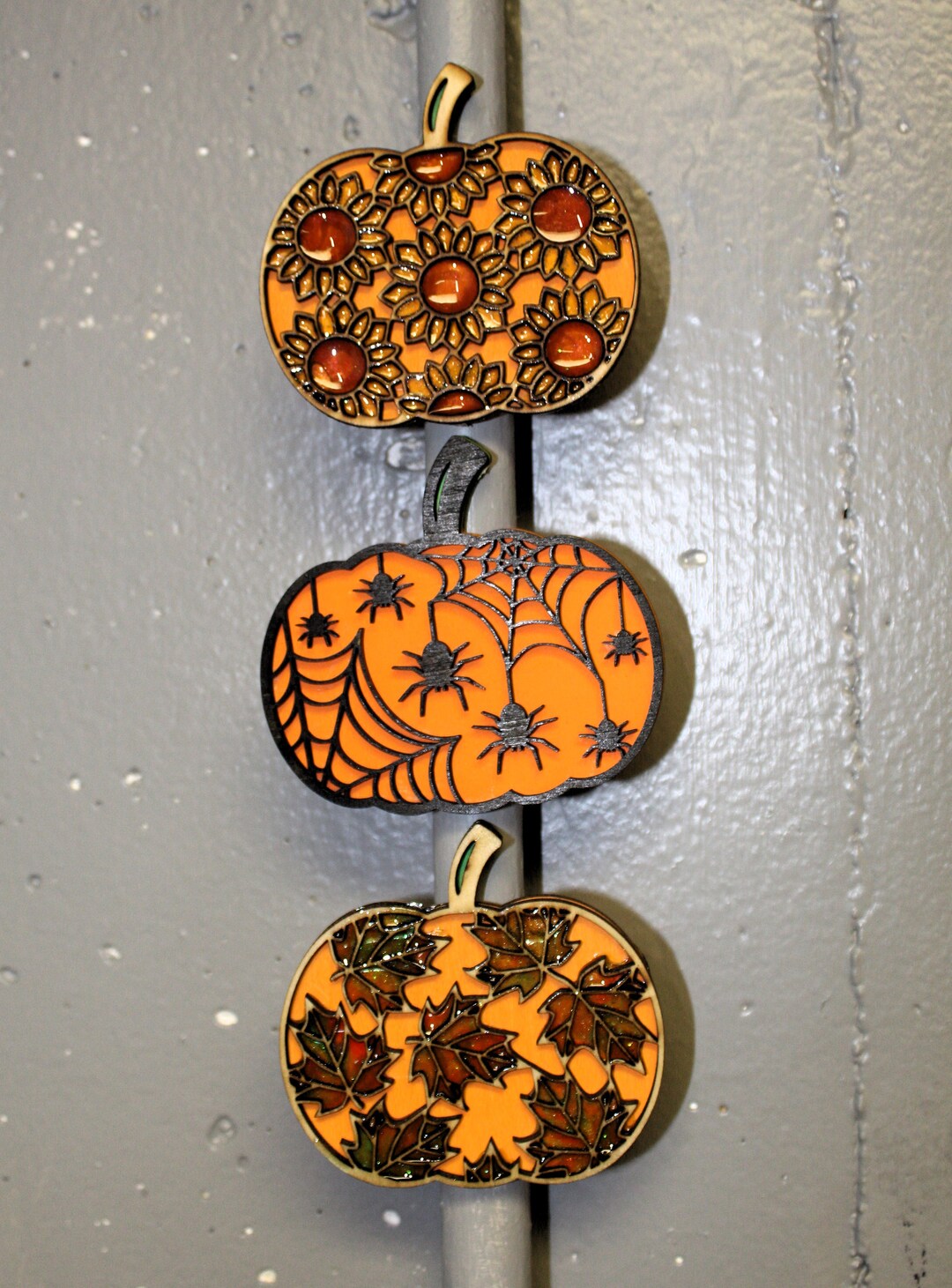 Halloween and Autumn Wooden Pumpkin Magnets - Etsy