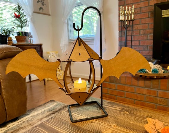 Large Laser Cut Bat Lantern