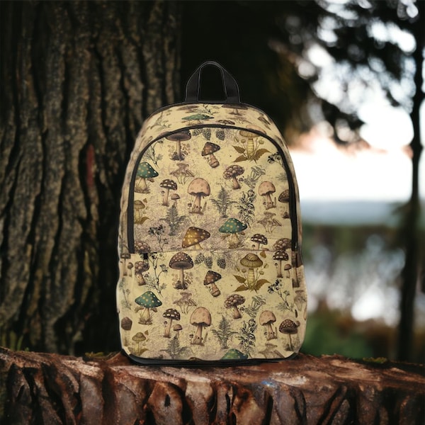 Mushroom School Backpack - Etsy