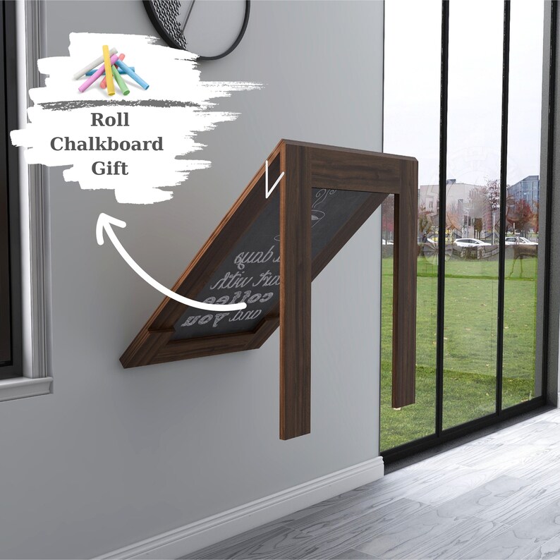 Wall Mounted Frame Murphy Table Space Saving Dining Table Etsy