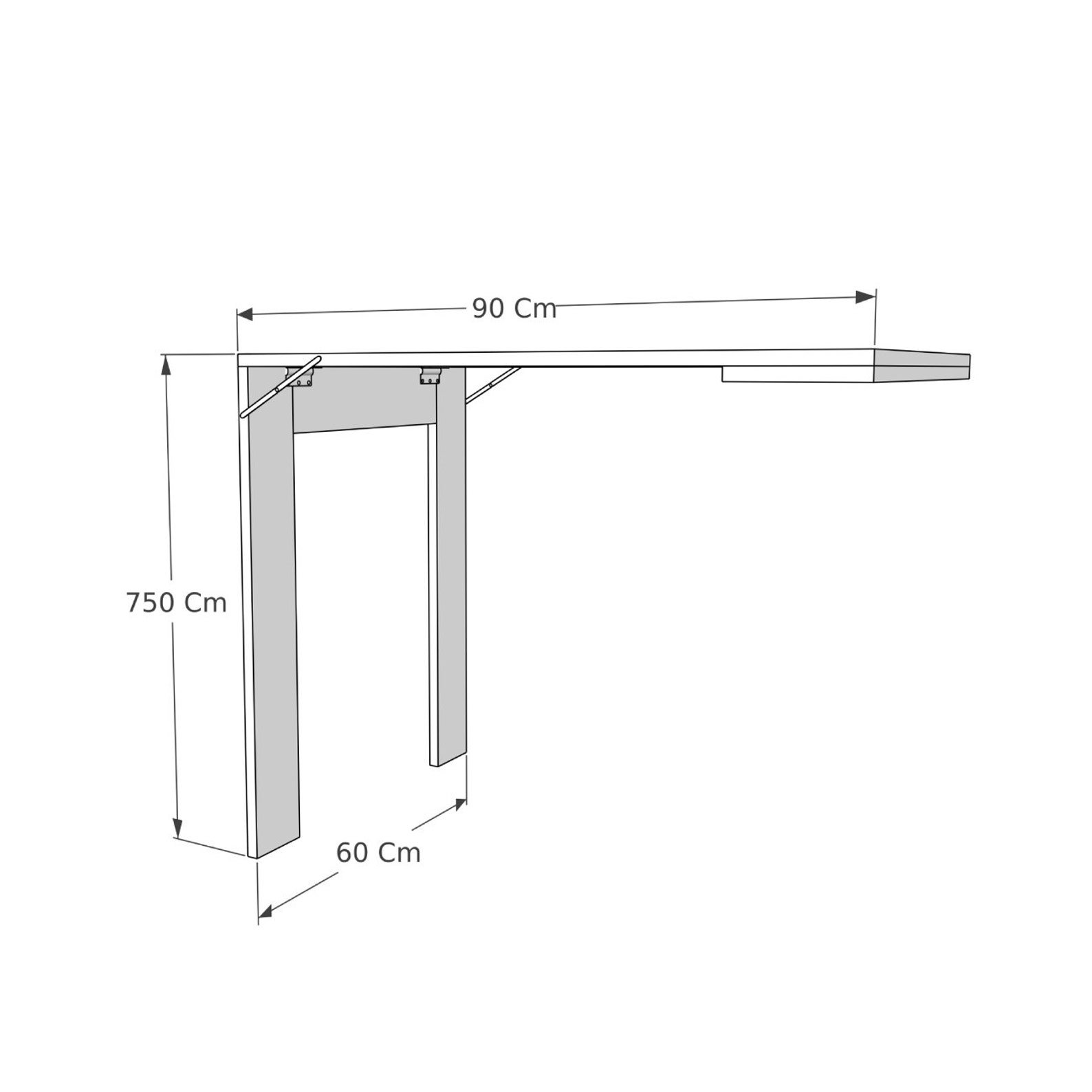 Wall Mounted Frame Murphy Table Space Saving Dining Table Etsy