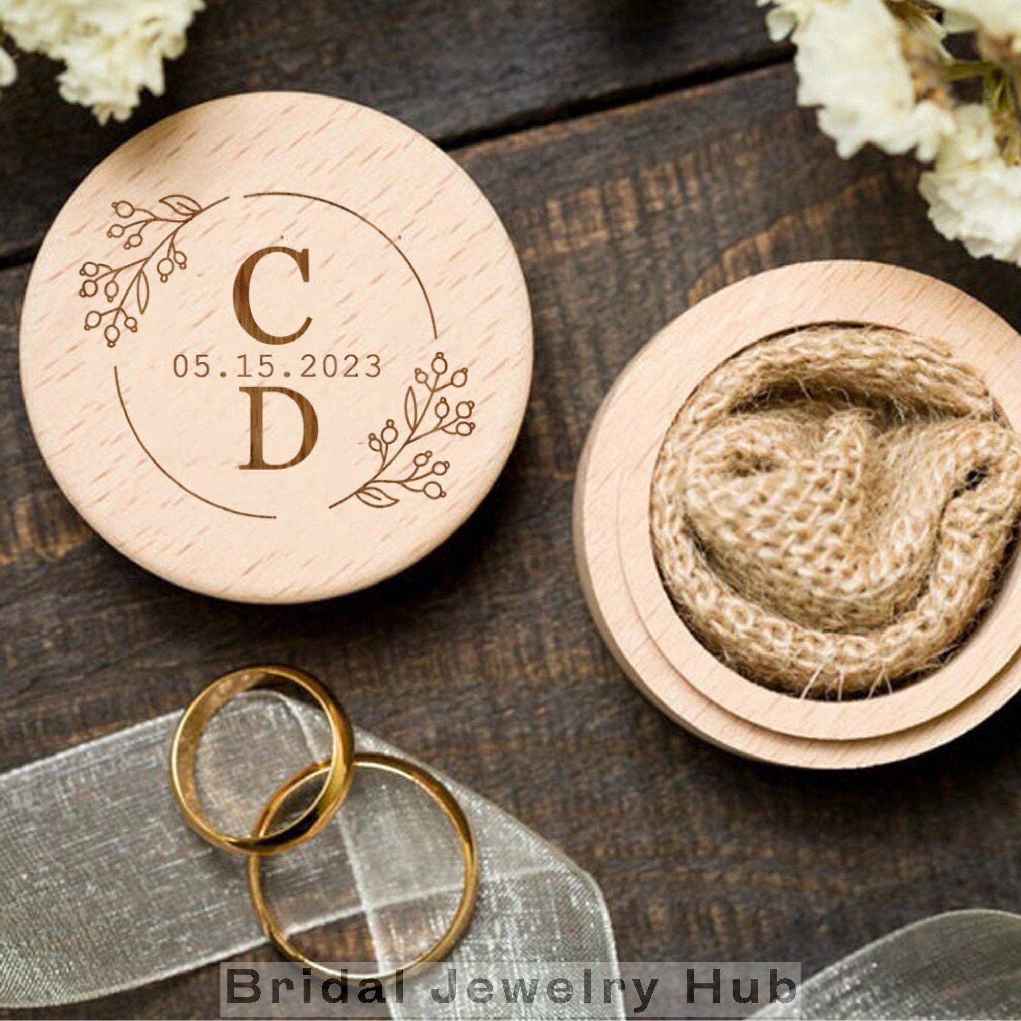 Personalized Engagement Ring Box Wooden Ring Box for Wedding Etsy