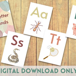 42 Sounds Printable Flashcards, English, Phonics flashcard, Children&#39;s Learning, Homeschool, Print at Home, Learning at Home,
