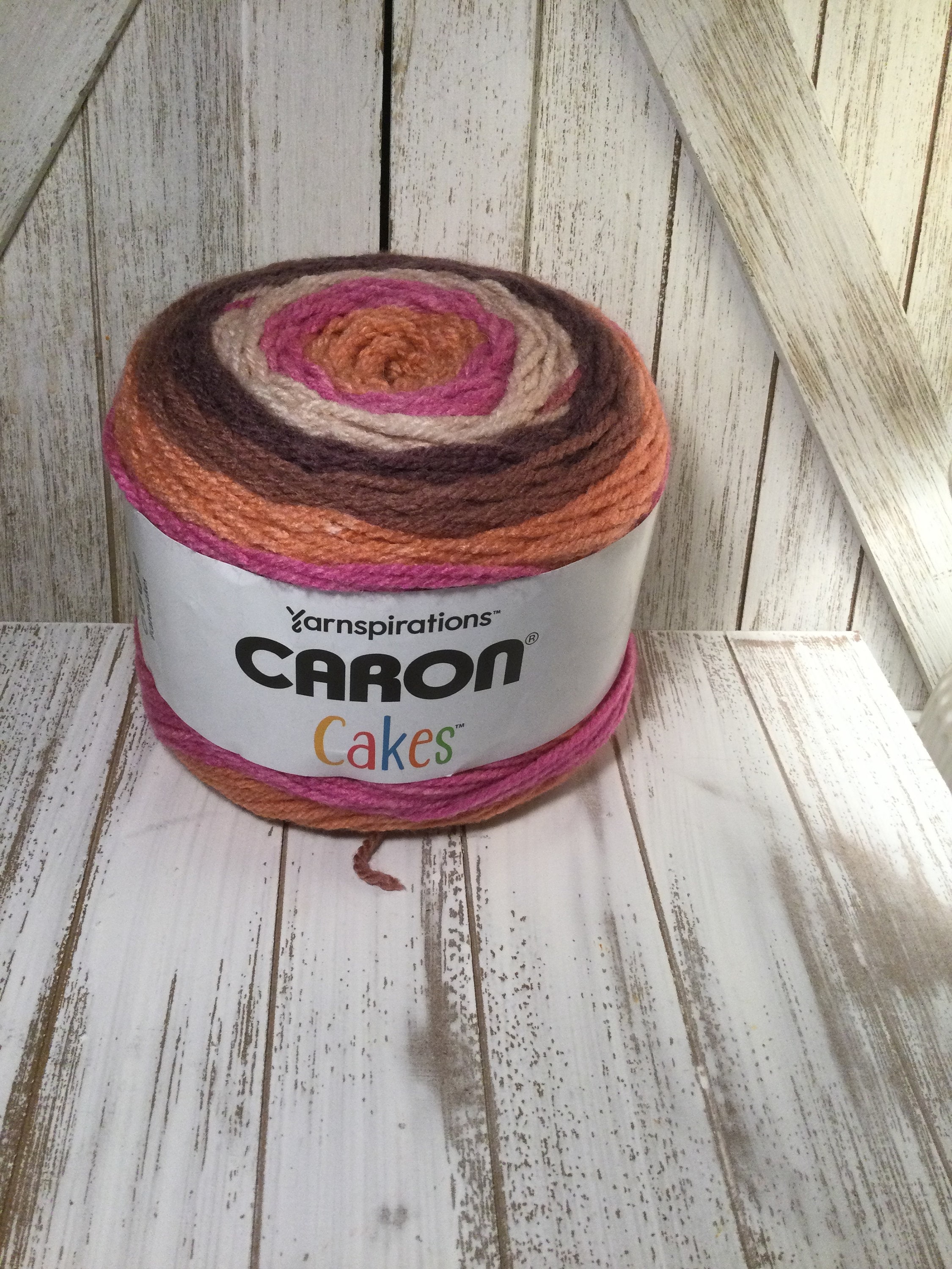 Caron Cinnamon Swirl Cakes Yarn in Cherry Punch | 8 | Michaels