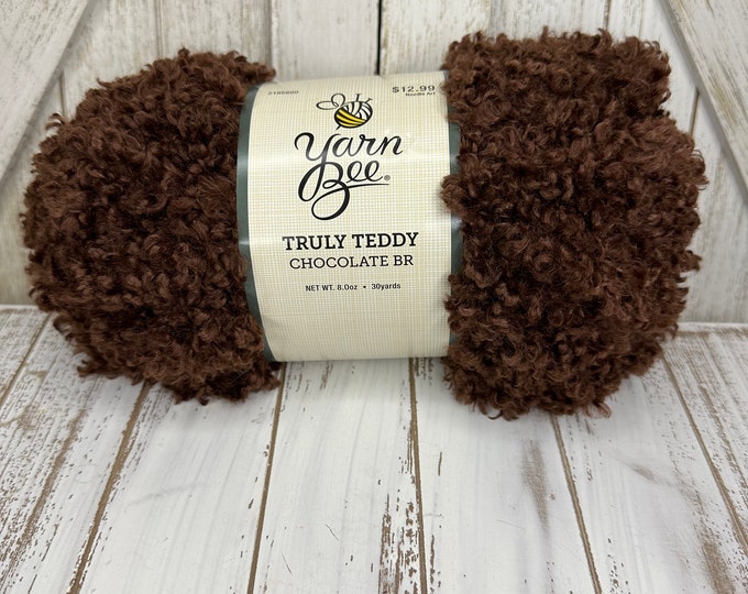Yarn Bee Truly Teddychocolate Br Etsy