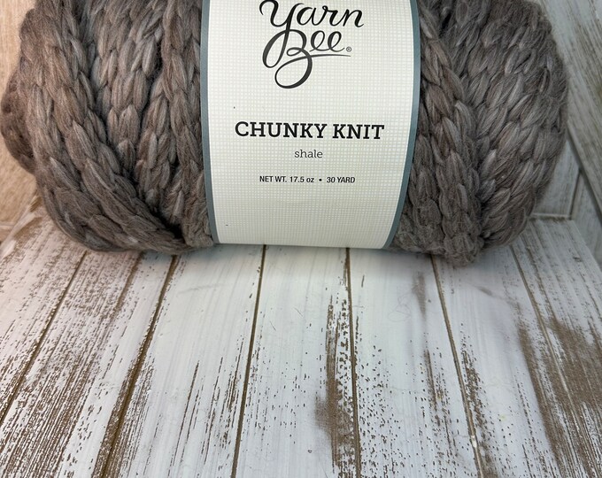 Yarn Bee Chunky Knit Shale Etsy