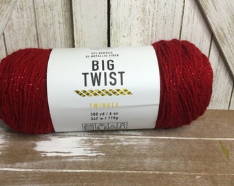 Big Twist Value Yarn Varsity Blue 6 Oz AT520 Lot of 2 