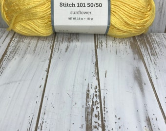 1 Yarn Bee Stitch 101 50/50 Color Aquamarine 