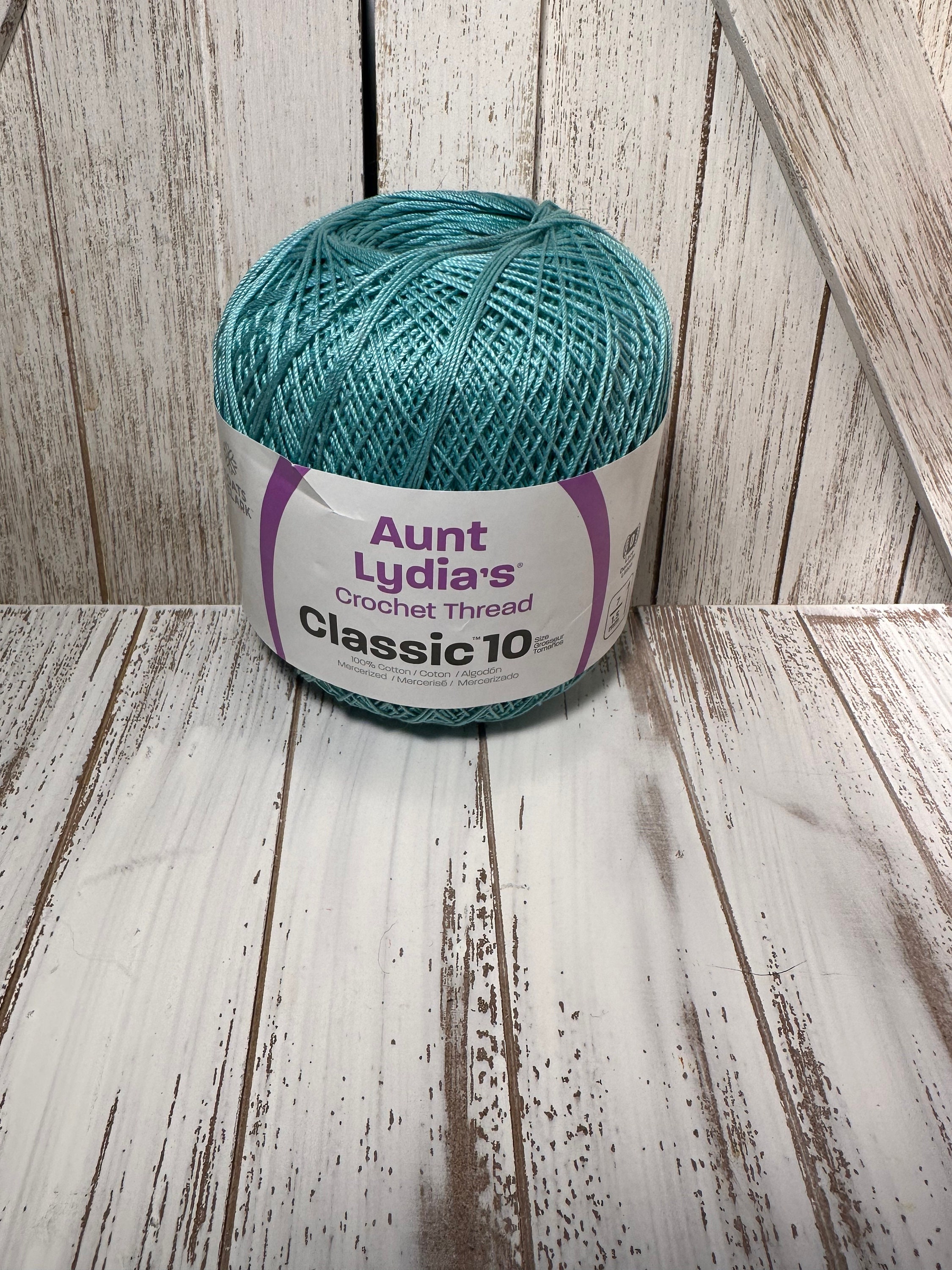 Aunt Lydia's Classic Crochet Thread Size 10 - Aqua
