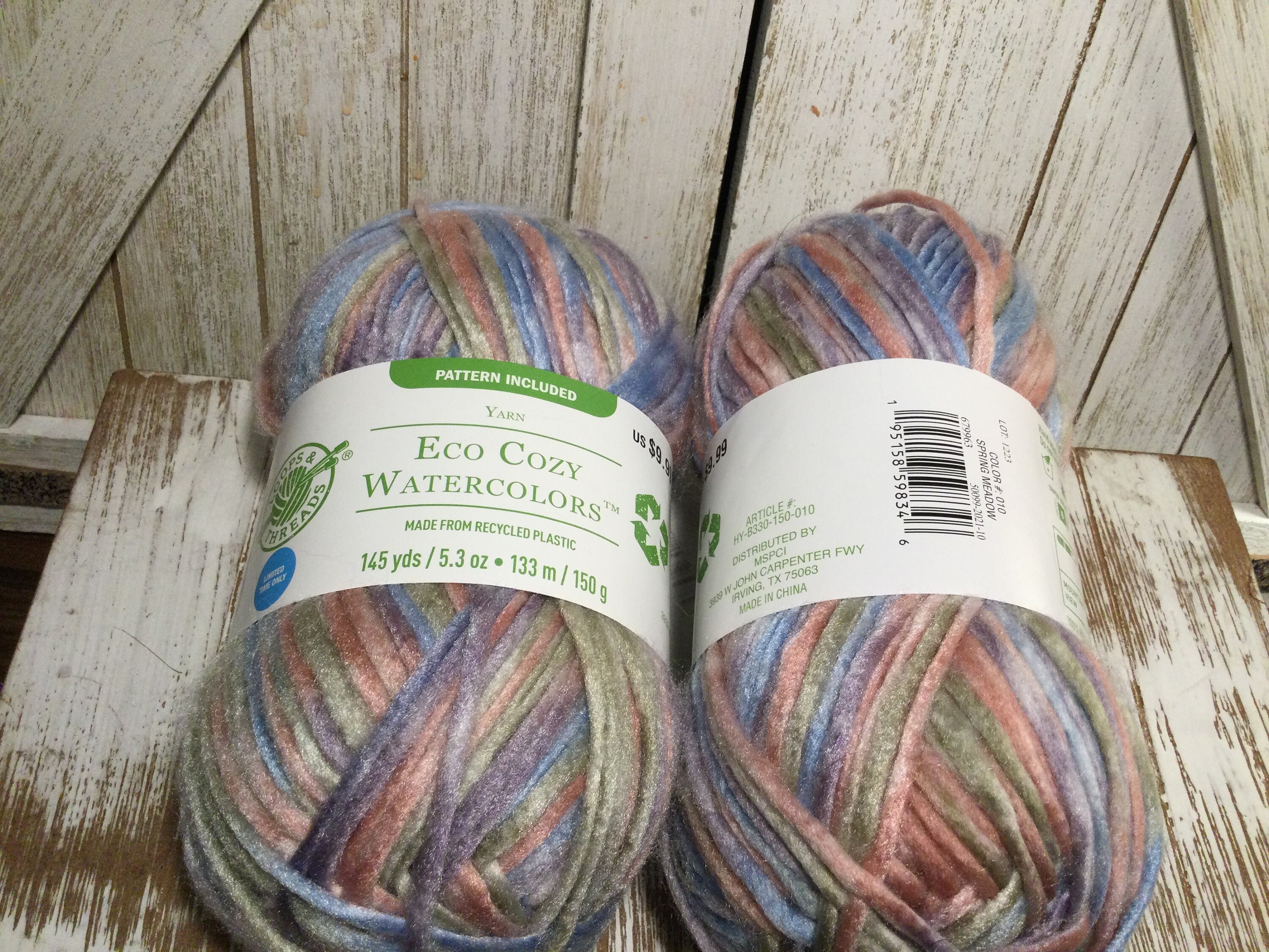 LOOPS & THREADS ECO Cozy Watercolors Yarn Knitting Supplies