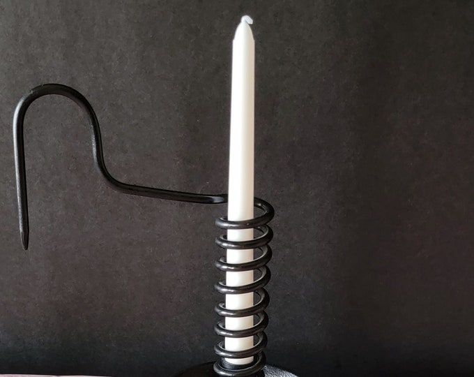 10 Inch Iron Spiral Courting Candle Holder With Candle Made in India