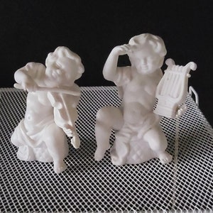 Lenwile Ardalt China Angels Cherubs Playing Instruments Made in Japan Vintage Musical Angels