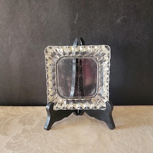Vintage Clear Ashtray, Clear Cut Glass Ashtray, Collectible Ashtray