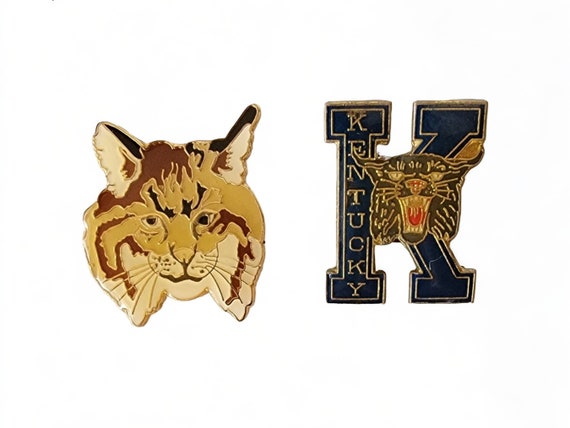 Kentucky Wildcat Lapel Hat Pins Pinbacks Tie Tack… - image 1