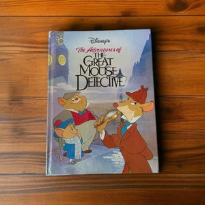 Vintage Disney&#39;s De avonturen van de grote muisdetective 1994 The Walt Disney Co hardcover kinderboek collectible ISBN 1570820392